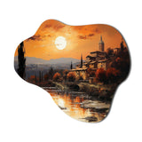 Italy Tuscan Sunsets I - Asymmetric Metal Wall Art