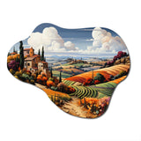 Italy Tuscan Vineyards I - Asymmetric Metal Wall Art