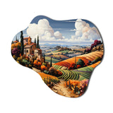 Italy Tuscan Vineyards I - Asymmetric Metal Wall Art