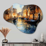 Italy Venetian Reflections I - Asymmetric Metal Wall Art