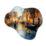 Italy Venetian Reflections I - Asymmetric Metal Wall Art