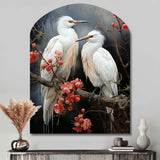 Japon Art Harmony Of Crane I - Asymmetric Metal Wall Art