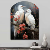 Japon Art Harmony Of Crane I - Asymmetric Metal Wall Art