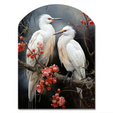 Japon Art Harmony Of Crane I - Asymmetric Metal Wall Art