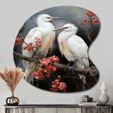 Japon Art Harmony Of Crane I - Asymmetric Metal Wall Art