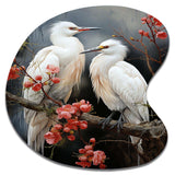 Japon Art Harmony Of Crane I - Asymmetric Metal Wall Art