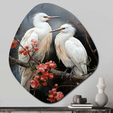 Japon Art Harmony Of Crane I - Asymmetric Metal Wall Art