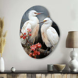 Japon Art Harmony Of Crane I - Asymmetric Metal Wall Art