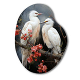 Japon Art Harmony Of Crane I - Asymmetric Metal Wall Art