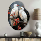 Japon Art Harmony Of Crane I - Asymmetric Metal Wall Art