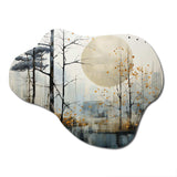 Japon Art Serene Zen Minimalism I - Asymmetric Metal Wall Art