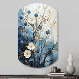 Japon Art Blue Serene Zen Minamlism Landscape II - Asymmetric Metal Wall Art