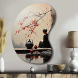 Japon Art Tea Ceremony II - Asymmetric Metal Wall Art