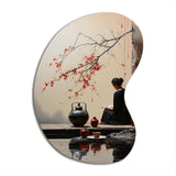 Japon Art Tea Ceremony II - Asymmetric Metal Wall Art