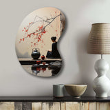 Japon Art Tea Ceremony II - Asymmetric Metal Wall Art