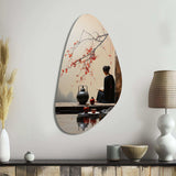 Japon Art Tea Ceremony II - Asymmetric Metal Wall Art