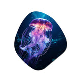 Ethereal Glow Jellyfish I - Asymmetric Metal Wall Art