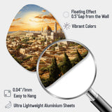 Judaism Jerusalem Cityscape I - Asymmetric Metal Wall Art