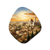 Judaism Jerusalem Cityscape I - Asymmetric Metal Wall Art