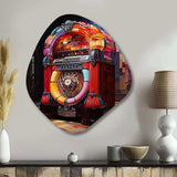 Jukeboxes Nostalgic Melodies II - Asymmetric Metal Wall Art