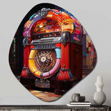 Jukeboxes Nostalgic Melodies II - Asymmetric Metal Wall Art