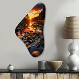 Kentucky Landscape River - Asymmetric Metal Wall Art