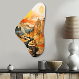 Bold Landscape Canyon Desert VI - Asymmetric Metal Wall Art