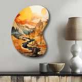 Bold Landscape Canyon Desert VI - Asymmetric Metal Wall Art