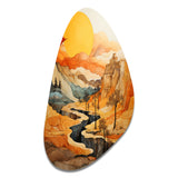 Bold Landscape Canyon Desert VI - Asymmetric Metal Wall Art