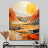 Bold Landscape Canyon Desert VII - Asymmetric Metal Wall Art