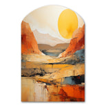 Bold Landscape Canyon Desert VII - Asymmetric Metal Wall Art