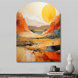 Bold Landscape Canyon Desert VII - Asymmetric Metal Wall Art