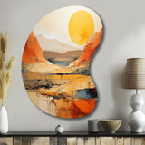 Bold Landscape Canyon Desert VII - Asymmetric Metal Wall Art