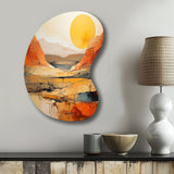 Bold Landscape Canyon Desert VII - Asymmetric Metal Wall Art