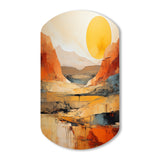 Bold Landscape Canyon Desert VII - Asymmetric Metal Wall Art