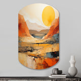 Bold Landscape Canyon Desert VII - Asymmetric Metal Wall Art