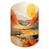 Bold Landscape Canyon Desert VII - Asymmetric Metal Wall Art