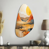 Bold Landscape Canyon Desert VII - Asymmetric Metal Wall Art