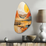 Bold Landscape Canyon Desert VII - Asymmetric Metal Wall Art