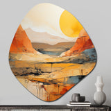 Bold Landscape Canyon Desert VII - Asymmetric Metal Wall Art