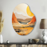 Bold Landscape Canyon Desert VII - Asymmetric Metal Wall Art