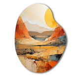 Bold Landscape Canyon Desert VII - Asymmetric Metal Wall Art