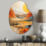 Bold Landscape Canyon Desert VII - Asymmetric Metal Wall Art