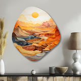 Bold Landscape Canyon Desert II - Asymmetric Metal Wall Art