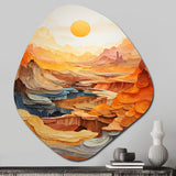 Bold Landscape Canyon Desert II - Asymmetric Metal Wall Art