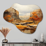 Bold Landscape Canyon Desert IV - Asymmetric Metal Wall Art