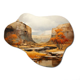 Bold Landscape Canyon Desert IV - Asymmetric Metal Wall Art