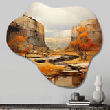 Bold Landscape Canyon Desert IV - Asymmetric Metal Wall Art