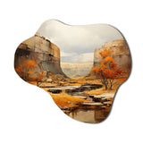 Bold Landscape Canyon Desert IV - Asymmetric Metal Wall Art