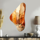 Bold Landscape Canyon Desert V - Asymmetric Metal Wall Art